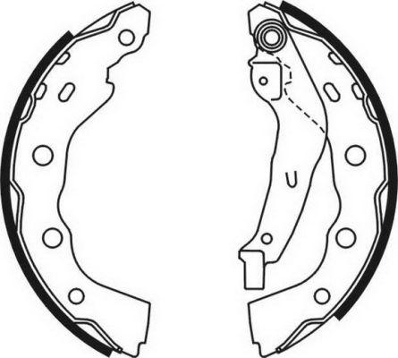 ABE C05059ABE - Комплект тормозных колодок, барабанные parts5.com