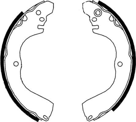 ABE C05064ABE - Комплект тормозных колодок, барабанные parts5.com