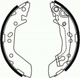 ABE C00515ABE - Комплект тормозных колодок, барабанные parts5.com