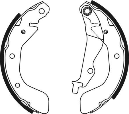 ABE C00012ABE - Комплект тормозных колодок, барабанные parts5.com