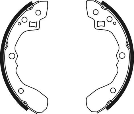 ABE C00313ABE - Комплект тормозных колодок, барабанные parts5.com