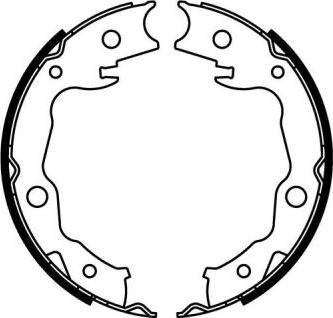 ABE C01063ABE - Brake Shoe Set, parking brake parts5.com