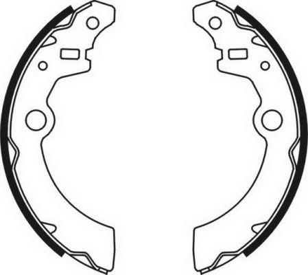 ABE C08021ABE - Комплект тормозных колодок, барабанные parts5.com