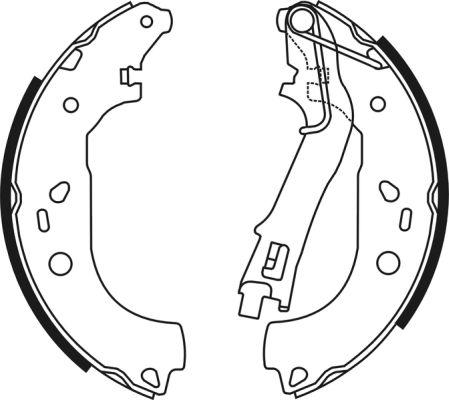 ABE C0C021ABE - Комплект тормозных колодок, барабанные parts5.com