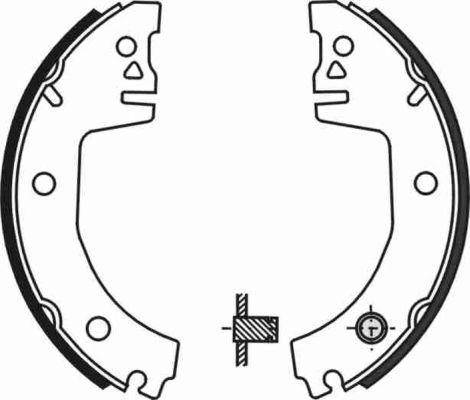 ABE C0S001ABE - Комплект тормозных колодок, барабанные parts5.com