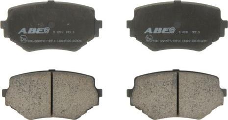 ABE C18001ABE - Тормозные колодки, дисковые, комплект parts5.com