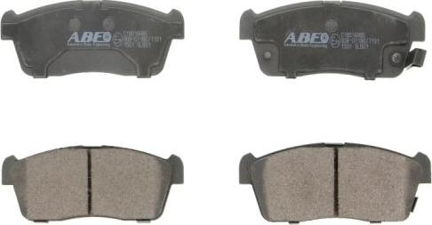 ABE C18016ABE - Тормозные колодки, дисковые, комплект parts5.com