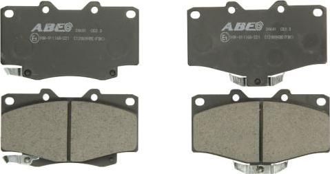 ABE C12089ABE - Тормозные колодки, дисковые, комплект parts5.com