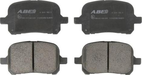 ABE C12083ABE - Тормозные колодки, дисковые, комплект parts5.com