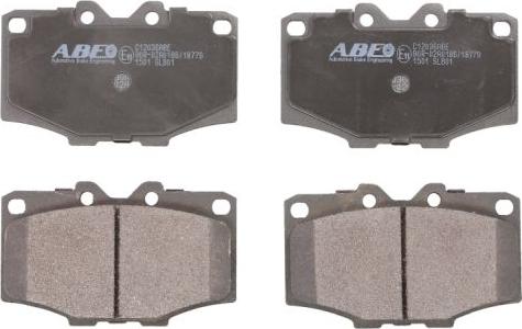 ABE C12036ABE - Тормозные колодки, дисковые, комплект parts5.com