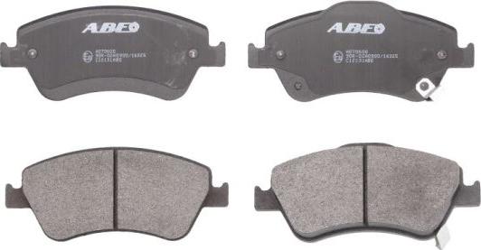 ABE C12131ABE - Тормозные колодки, дисковые, комплект parts5.com