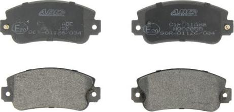 ABE C1F011ABE - Тормозные колодки, дисковые, комплект parts5.com