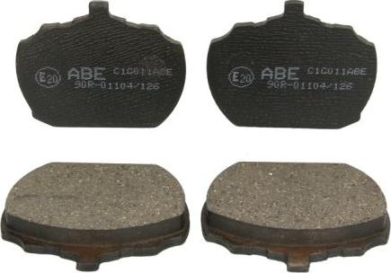 ABE C1G011ABE - Тормозные колодки, дисковые, комплект parts5.com