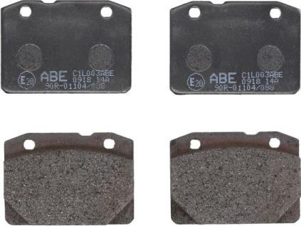 ABE C1L003ABE - Тормозные колодки, дисковые, комплект parts5.com