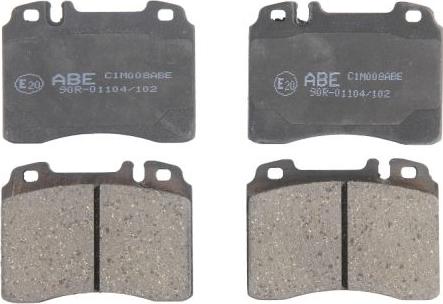 ABE C1M008ABE - Тормозные колодки, дисковые, комплект parts5.com