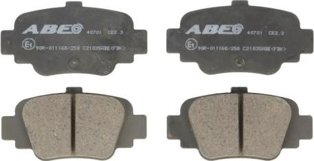 ABE C21035ABE - Тормозные колодки, дисковые, комплект parts5.com