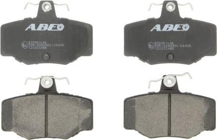 ABE C21031ABE - Тормозные колодки, дисковые, комплект parts5.com