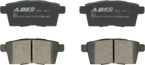 ABE C23015ABE - Тормозные колодки, дисковые, комплект parts5.com