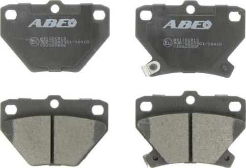 ABE C22020ABE - Тормозные колодки, дисковые, комплект parts5.com