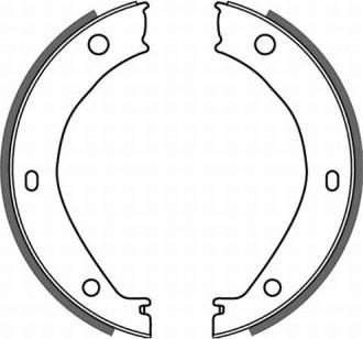 ABE CRB002ABE - Комплект тормозных колодок, барабанные parts5.com