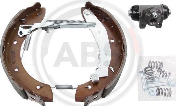 A.B.S. 111417 - Комплект тормозных колодок, барабанные parts5.com