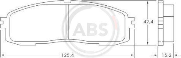 A.B.S. 36626 - Тормозные колодки, дисковые, комплект parts5.com