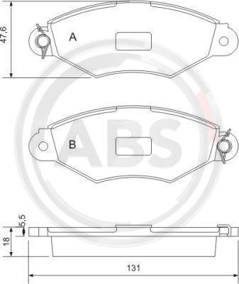 A.B.S. 37040 - Тормозные колодки, дисковые, комплект parts5.com