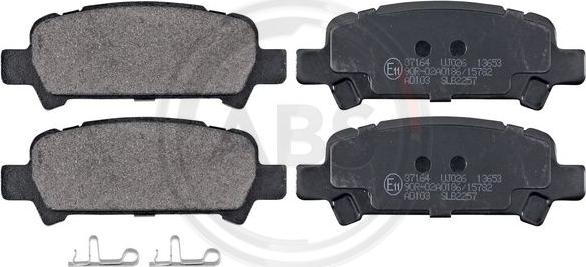 A.B.S. 37164 - Brake Pad Set, disc brake parts5.com