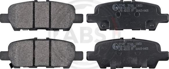 A.B.S. 37745 - Brake Pad Set, disc brake parts5.com