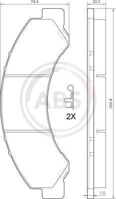 A.B.S. 37713 - Тормозные колодки, дисковые, комплект parts5.com