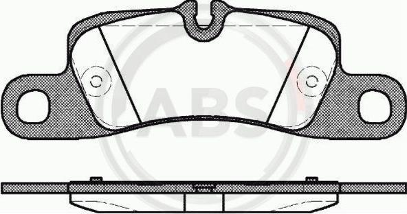 A.B.S. 37725 - Тормозные колодки, дисковые, комплект parts5.com