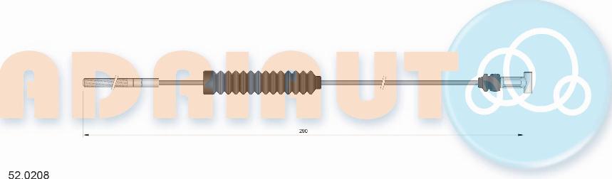 Adriauto 52.0208 - Тросик, cтояночный тормоз parts5.com