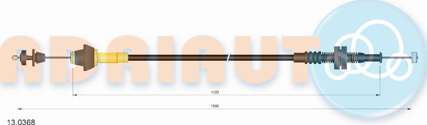 Adriauto 13.0368 - Тросик газа parts5.com