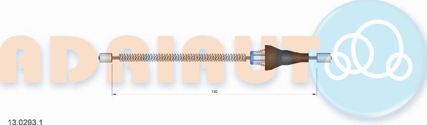 Adriauto 13.0293.1 - Тросик, cтояночный тормоз parts5.com