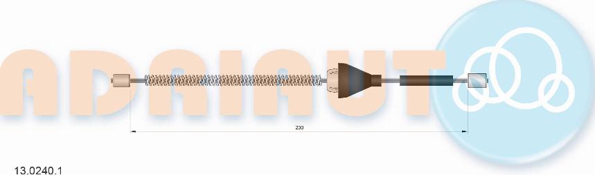 Adriauto 13.0240.1 - Тросик, cтояночный тормоз parts5.com