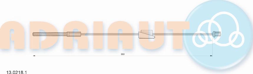 Adriauto 13.0218.1 - Тросик, cтояночный тормоз parts5.com