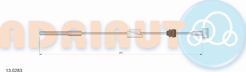 Adriauto 13.0283 - Тросик, cтояночный тормоз parts5.com