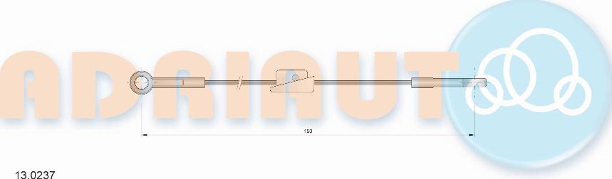 Adriauto 13.0237 - Тросик, cтояночный тормоз parts5.com