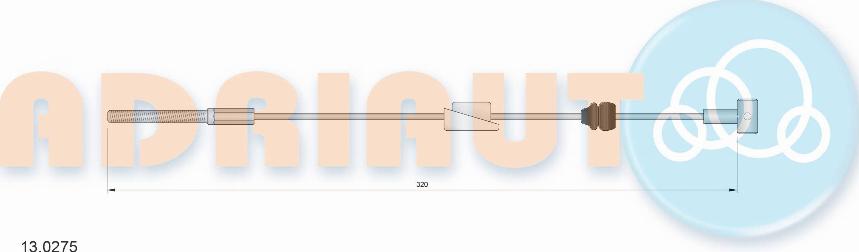 Adriauto 13.0275 - Тросик, cтояночный тормоз parts5.com