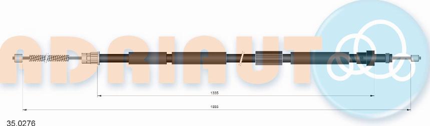 Adriauto 35.0276 - Тросик, cтояночный тормоз parts5.com