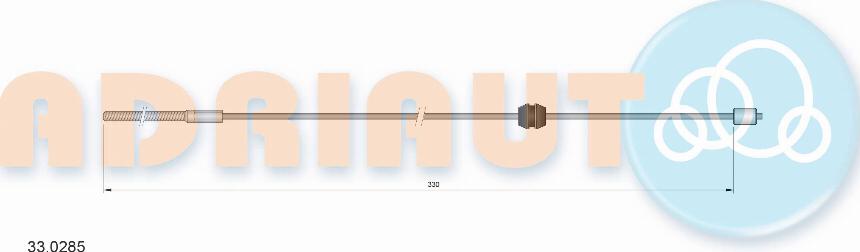 Adriauto 33.0285 - Тросик, cтояночный тормоз parts5.com