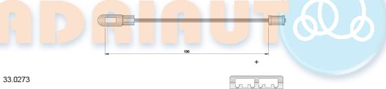 Adriauto 33.0273 - Тросик, cтояночный тормоз parts5.com