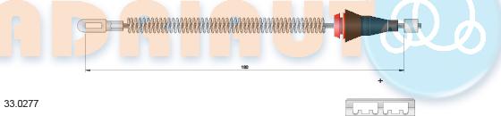 Adriauto 33.0277 - Тросик, cтояночный тормоз parts5.com