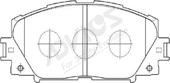 ADVICS-SEA A1N192Y - Тормозные колодки, дисковые, комплект parts5.com