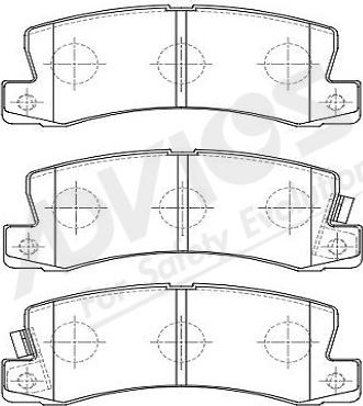 ADVICS-SEA A2N094Y - Тормозные колодки, дисковые, комплект parts5.com