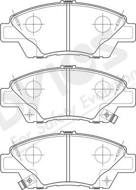 ADVICS-SEA C1N077Y - Тормозные колодки, дисковые, комплект parts5.com