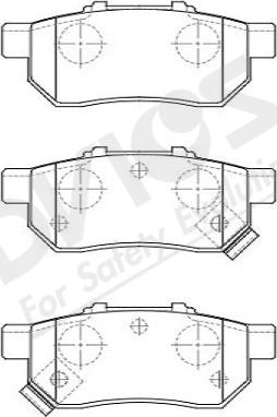 ADVICS-SEA C2N147Y - Тормозные колодки, дисковые, комплект parts5.com