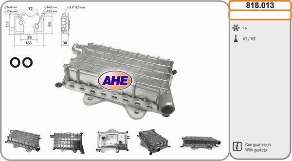 AHE 818.013 - Oil Cooler, engine oil parts5.com