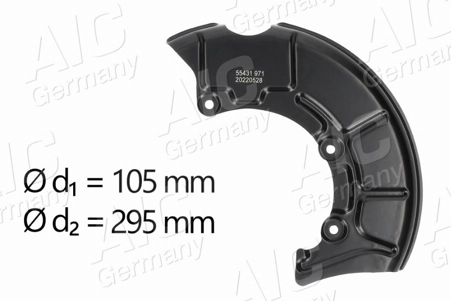 AIC 55431 - Отражатель, защита, тормозной диск parts5.com