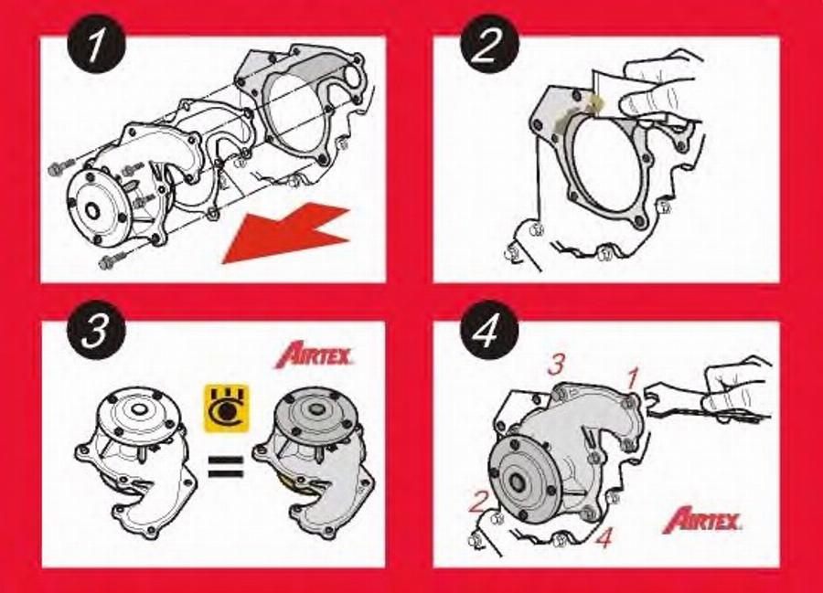 Airtex 9087 - Водяной насос parts5.com